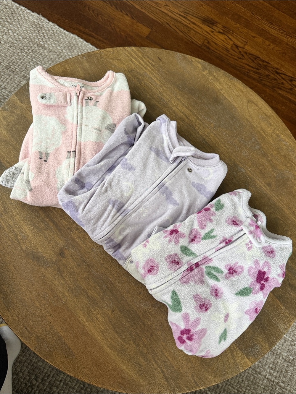 3-Pack Cozy Kids Fleece Footed Sleeper 18M